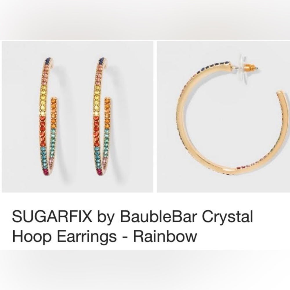 Baublebar rainbow hoops